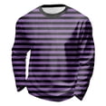 thumbnail image 3 of Kiijoy Boys Girls Striped Long Sleeve T-Shirt Casual Crew Neck T Shirt Top, Sizes 3-14, 3 of 3
