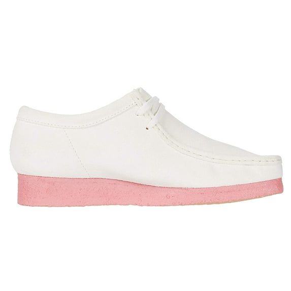 Clarks Wallabee Bright White Combi