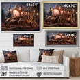 thumbnail image 4 of Designart "Enchanted Carriage Fit for a Princess II" Transportation Framed Wall Art - Modern Pink Old American Cart Hallway Framed Wall Art Decor, 4 of 6