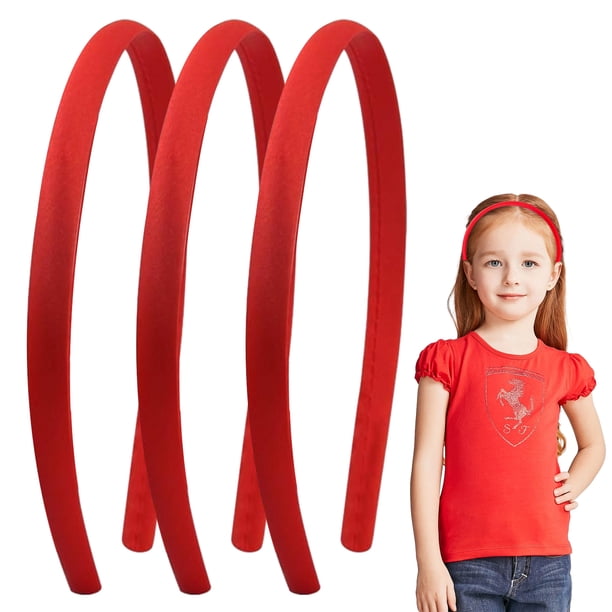 3 piezas de bandas lisas, banda de satén Alice, accesorios para el cabello pequeños para niñas escolares, bandas uniformes, banda para el cabello para mujeres, niñas adultas, niños, bandas Alice DIY