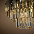 thumbnail image 4 of ALOADECOR 6-Light Matt Black Ceiling lights with Crystals Farmhouse Chandelier, 4 of 7