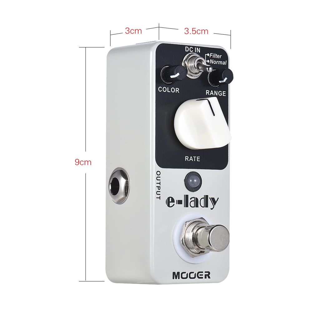 MOOER e-lady Analog Flanger Guitar Effect Pedal 2 Modes True Bypass Full Metal Shell