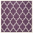 thumbnail image 6 of SAFAVIEH Chatham Gavin Geometric Wool Area Rug, Purple/Ivory, 6' x 9', 6 of 10