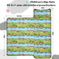 thumbnail image 5 of Rooster and Farm Green Pattern Teens Toddler Nap Mat with Pillow, Sleeping Mat Bag for Preschool Daycare 59"x22", 5 of 6