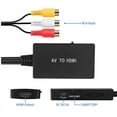 thumbnail image 4 of Rca To Hdmi Converter With Hdmi Cable, Av To Hdmi Converter, Rca Input Hdmi Output Video Audio Adapter For Sky/dvd/stb To Hdtvs, 4 of 5