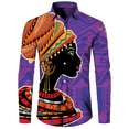 thumbnail image 4 of Camisas de manga larga con botones y estampado 3D de estilo étnico africano para hombres y mujeres, camisetas Dashiki folclóricas personalizadas, ropa vintage para parejas, 4 of 4
