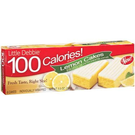 McKee Foods Little Debbie 100 Calories! Lemon Cakes, 6 ea
