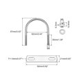 thumbnail image 2 of Unique Bargains Rond U-Bolts 2 Ensembles 62mm (2,44 ') Largeur Intérieure 87mm Longueur M8 304 Acier Inoxydable avec Rondelles et Plaques d'Écrous, 2 of 5