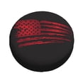 thumbnail image 3 of XMXY Reddish Usa Flag With Black Spare Tire Cover, Universal Waterproof Cover for Jeep RV Tire Wheel Protection, 17 inch, 3 of 8