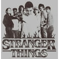 thumbnail image 2 of Netflix Men's Stranger Things Group Shot and Flaming Logo Graphic T-Shirt, 2 of 4