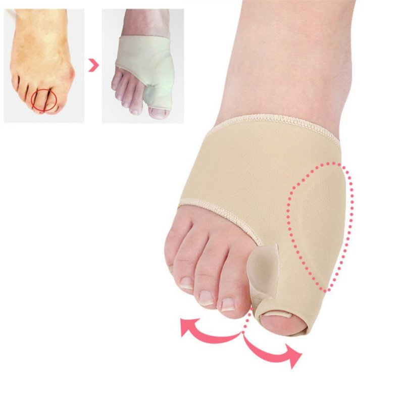 1 Pair Breathable Toe Straightener Bandage Toe Joint Protector with