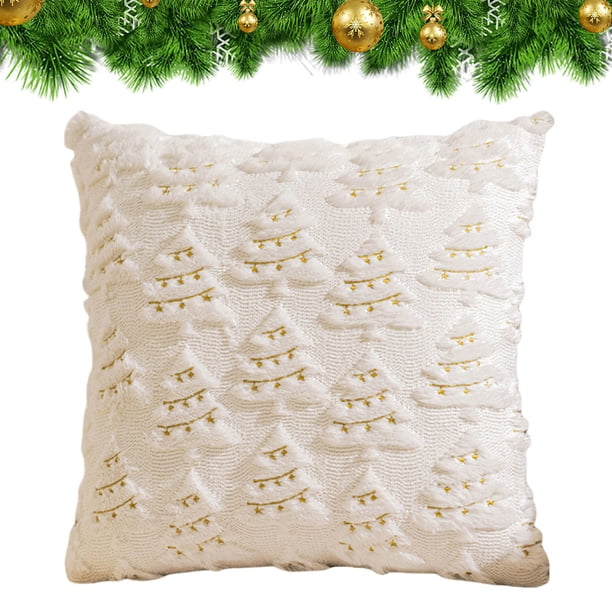 Funda Cojín para Sofá Almohada Felpa Suave Fundas Decorativas Festivales Del Invierno