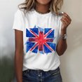 thumbnail image 2 of Cathalem T-shirts à Manches Courtes Col Rond pour Femmes, T-Shirt Graphique à Manches Courtes, Tee-Shirt Scolaire, Blanc m, 2 of 4