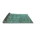 thumbnail image 2 of Ahgly Company Indoor Round Oriental Light Blue Industrial Area Rugs, 8' Round, 2 of 4