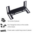 thumbnail image 1 of Universal Desktop Computer Cooling Expanding Holder Gaming PC Overclocking RAM CPU GPU Cooler Stand Bracket For 8 9 12cm Fans Black, 1 of 6