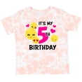 thumbnail image 3 of Inktastic Its My 5th Birthday with Smiling Emoticon Girls Toddler T-Shirt, 3 of 5