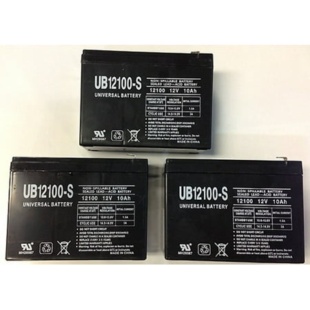 

12V 10AH Battery Replaces Liebert PowerSure InterActive PS 1000MT - 3 Pack