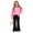 Hot Pink, variant on Cethrio Girls Casual Outfit Sets, Long Sleeve 2 Piece Princess Spring Fall Girls' Clothing Sets Size 10-12 Hot Pink
