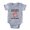 Heather Grey, variant on CafePress - Happy Hippo - Cute Infant Baby Football Bodysuit