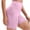 Pink, variant on cocolona Womens Summer Casual High Waist Biker Shorts Elastic Waist Stretch Breathable Athletic Yoga Shorts with Pocket