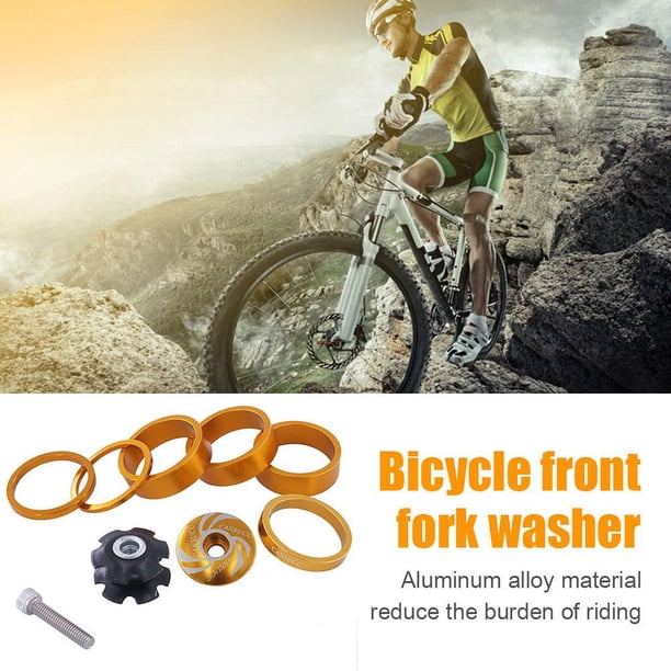 Espaciador De Dirección CANSUCC - Arandela de auriculares para bicicleta, arandela de horquilla delantera para bicicleta, espaciadores de vástago, junta de anillo