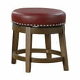 thumbnail image 1 of Topline Home Furnishings Round Swivel Stool, Faux Leather, 1 of 4