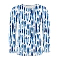 thumbnail image 4 of YueHuiYing Women's Fashion Non Positioning Printed Base T-shirt Long Sleeved Round Neck Top/shirt, 4 of 6