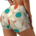thumbnail image 1 of Fotbe Vintage Bowling Shorts Sin Costuras – Shorts Deportivos de Cintura Alta para Mujer, Elásticos para Gimnasio, Yoga, Running o Ciclismo-Small, 1 of 8