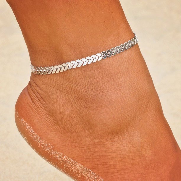 Tobillera De Luna Y Sol, Pulsera De Tobillo Con Cuentas De