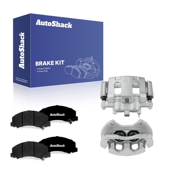 AutoShack Front Brake Calipers   Premium Ceramic Brake Pads Replacement for 2006-2013 Chevrolet Impala 2006-2011 Buick Lucerne 2014-2016 Chevrolet Impala Limited 6-PC Kit
