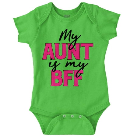 

Cute Niece Aunt BFF Best Auntie Ever Bodysuit Jumper Girls Infant Baby Brisco Brands 18M