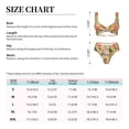thumbnail image 4 of Kdxio Vintage Bird Print Women's 2 Piece High Waisted Wrap Spaghetti Strap Summer Swimsuit Bikini Set-X-Large, 4 of 7