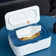 thumbnail image 4 of Wet Wipe Dispenser,Baby Napkin Storage Box Holder Container Dust-Proof Wet Tissue Box for Home, Office (Gray), 4 of 6