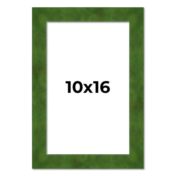 10x16 Frame Green Burl Solid Wood Picture Frame | 1.75 Inches Moulding Width | Interior Frame Depth