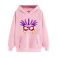 thumbnail image 3 of VBTAPA Mardi Gras Hoodies for Women Novelty Mask Graphic Printed Hooded Sweatshirt Carnival Party Hoodies Funny Holiday Pullover Sweatshirts with Kangaroo Pocket Pink L, 3 of 6