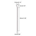 thumbnail image 2 of Unique Bargains Split Cotter Pin, Fixation à Clip en Acier Inoxydable 2x35mm Raccord Argent 90Pack, 2 of 5