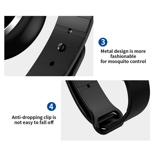 Pulsera repelente de mosquitos ultrasónica Pulsera repelente de mosquitos recargable por USB