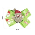 thumbnail image 2 of Niusricy Christmas Hair Clips Cute Snowflake Elk Santa Hair Bows Toddler Barrettes Kid Hairpins for Little Girls, 2 of 5