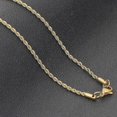 thumbnail image 2 of 18K Gold Trendy Men\'s Street HapHop Twist Stainless Steel Single Chain Men\'s Chain Pants Chain Versatile Necklace Fashion, 2 of 5