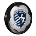 thumbnail image 2 of Sporting Kansas City 15" Ribbed Frame Soccer Ball Wall Clock, 2 of 5