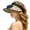White, variant on Solar Powered Wide Brim Ventilated Sun Hat With Built In Fan for Outdoor Summer Activities