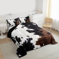 thumbnail image 4 of Homewish Vintage Cow Hide Full Size Comforter Sets,Rustic Farmhouse Cabin Bedding Comforter Set,Country Cattle Hide Bedding Sets For Adults,Breathable Home Decor Reversible,3-Piece, 4 of 9