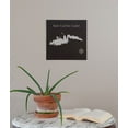 thumbnail image 2 of San Carlos Lake Map 12x12" Black Metal Wall Art Office Decor Gift Engraved Arizona, 2 of 2