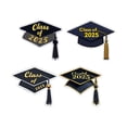 thumbnail image 1 of Pegatinas de Graduación - 4Pcs, Patrón de Gorra de Graduación, para Tarjetas/Invitaciones - Fácil de Pelar/Aplicar, para Decoración de Fiesta de Graduación, 1 of 8