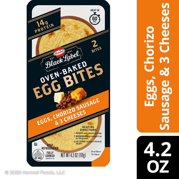 Hormel Black Label Egg Bites With Chorizo Sausage 4 2 Oz Walmart Com