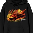 thumbnail image 7 of Fast & Furious Dodge Challenger Orange Vector Background Long Sleeve Black Adult Hooded Sweatshirt-4XL, 7 of 7