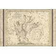 thumbnail image 1 of 24"x36" Gallery Poster, constellation map of bootes Canes Venatici Coma Berenices 1822, 1 of 1