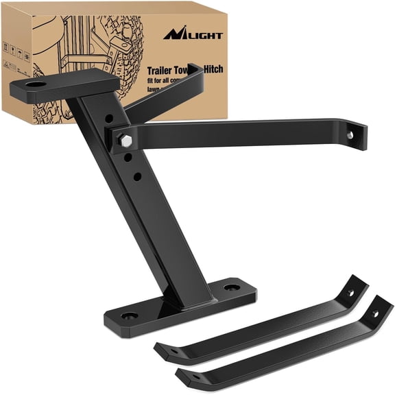 Nilight 3 Point 2" Trailer Hitch Receiver Category 1 Heavy Duty Tractor Drawbar Adapter Compatible with Kubota Bx John Deere Nortrac Kioti Yanmar Cat Orange