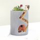 thumbnail image 3 of Plantas creativas Macetas Macetas Adornos para plantas suculentas Maceta Decorada Escritorio, Jardín, Sala de estar con Sweet Hedgehog Family Store XianweiShao 8390611991166, 3 of 5