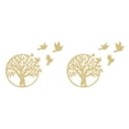 thumbnail image 4 of Wweixi Easy To Install Tree Of Life Wall Decor Exquisite Round Metal Sculpture Tree Of Life Wall Decoration Strong And Durable gold 30cm 2Set, 4 of 6